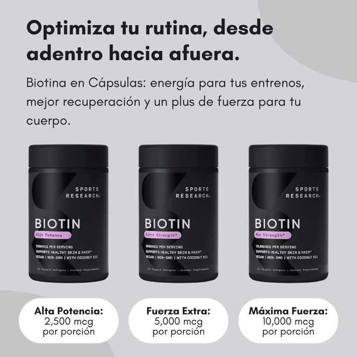 SUPLEMENTO DE BIOTINA - SPORTS RESEARCH