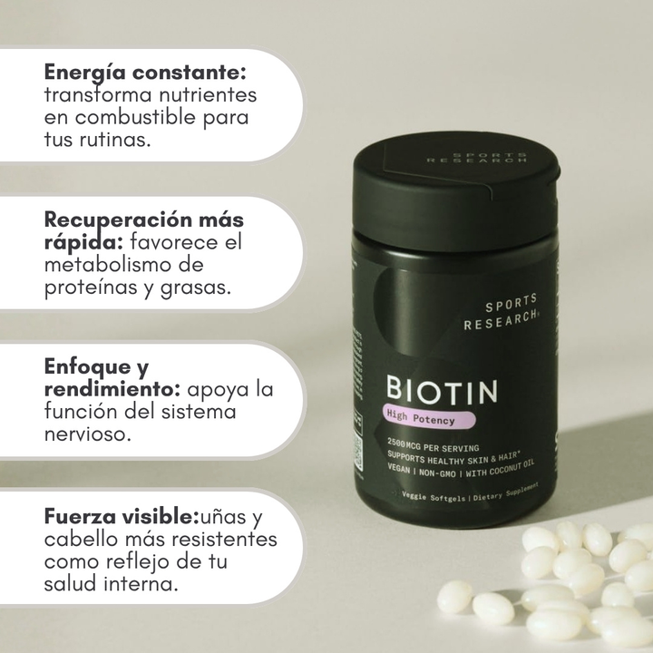 SUPLEMENTO DE BIOTINA - SPORTS RESEARCH
