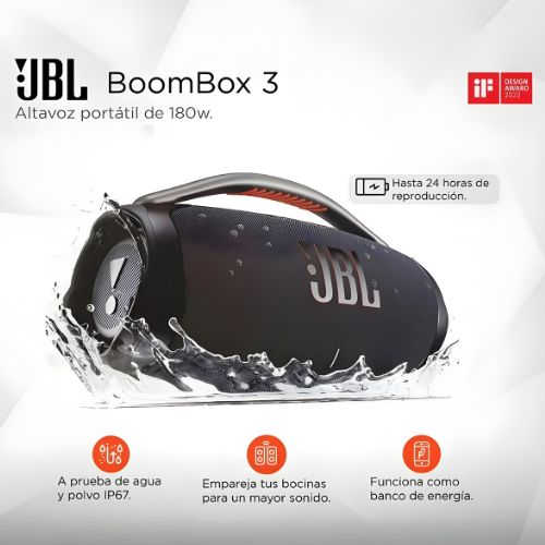 NEGRO PARLANTE JBL MEGA BOOMBOX3